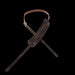 Levy's M25-DBR 5/8" Wide Dark Brown Veg-Tan Leather Guitar Strap