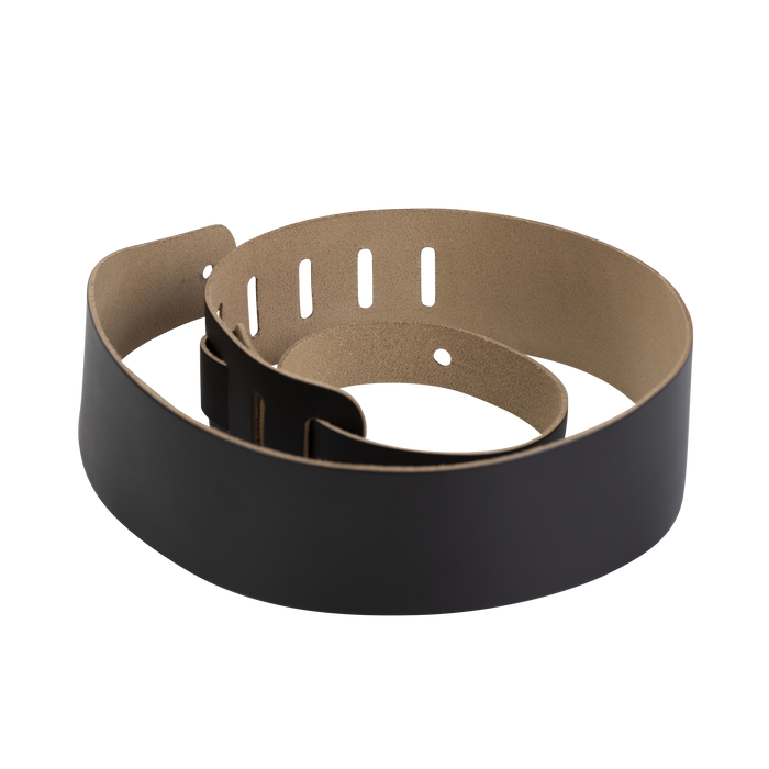 Levy's M26-BLK 2 1/2" Wide Black Genuine Leather Guitar Strap