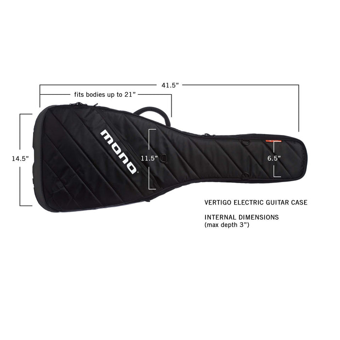 Mono Vertigo Electric (Jet Black) M80-VEG-BLK Gig Bag Diagram
