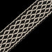 Levy's MSSC80-BLK/WHT 2" Wide Cotton Guitar Strap Detail