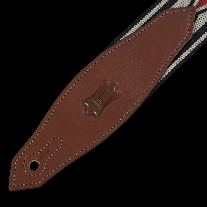 Levy's MSSN80-MLT 2" Wide Multi Color Woven Guitar Strap Tab