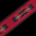 Levy's MSSN80-RED 2" Wide Red Woven Guitar Strap Detail