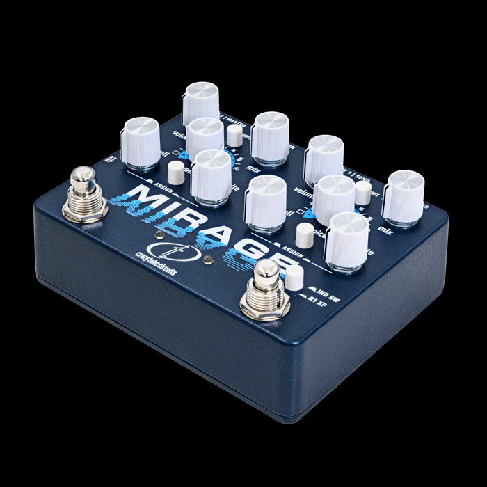 Crazy Tube Circuits Mirage Dual Reverb Pedal Side