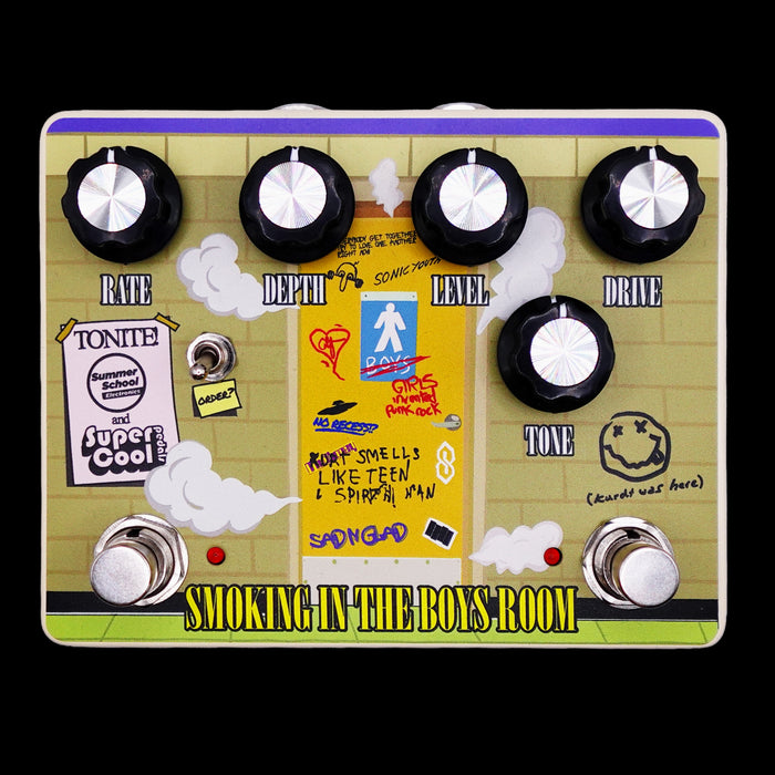 Supercool Smoking In The Boys Room Distortion Pedal Front 