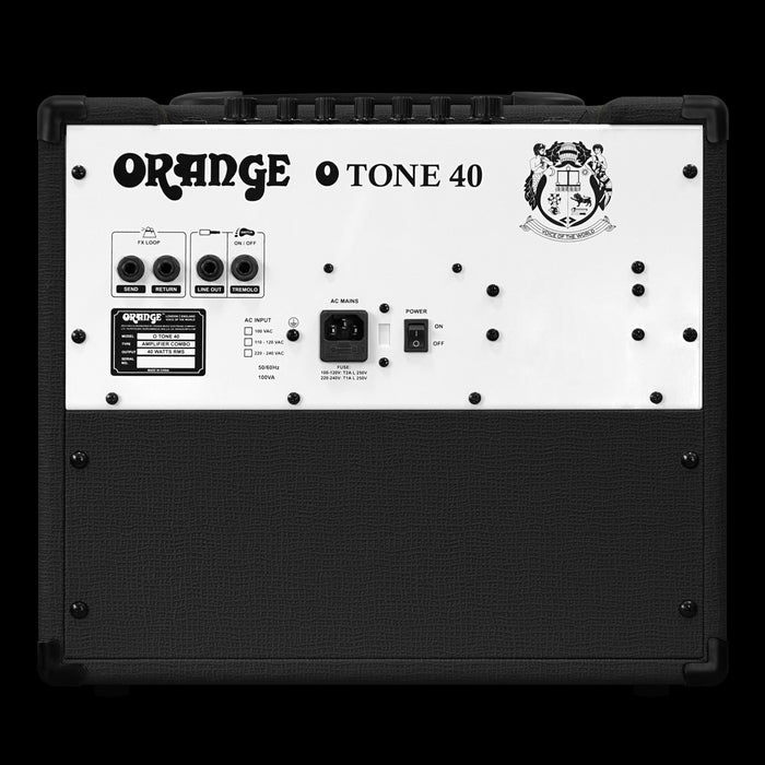 Orange O Tone 40 Combo Guitar Amp Combo Black Back