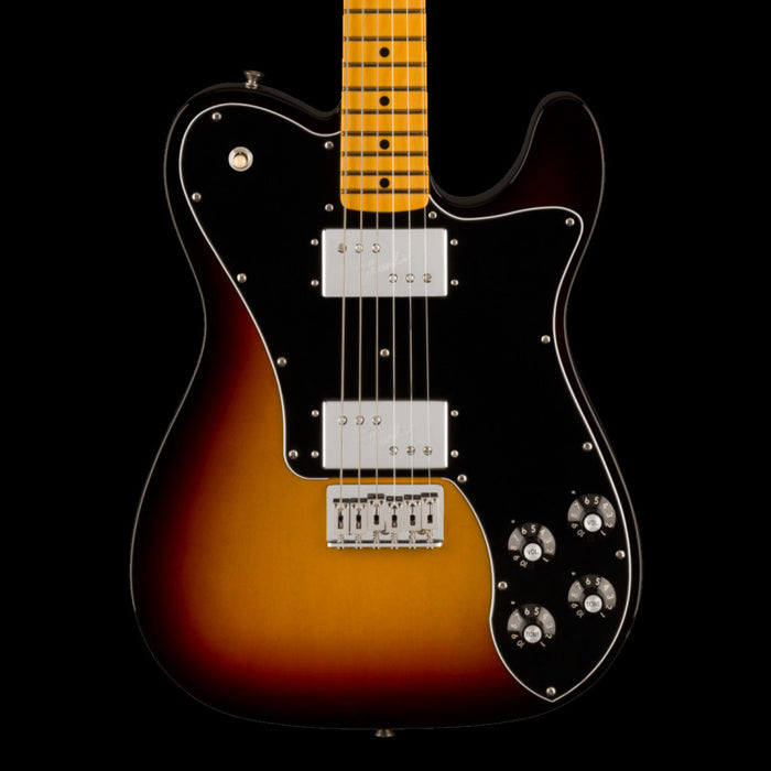 Fender American Vintage II 1975 Telecaster Deluxe Maple Fingerboard 3-Color Sunburst Electric Guitar With Case