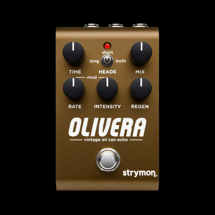 Strymon Olivera Vintage Oil Can Echo Pedal Front