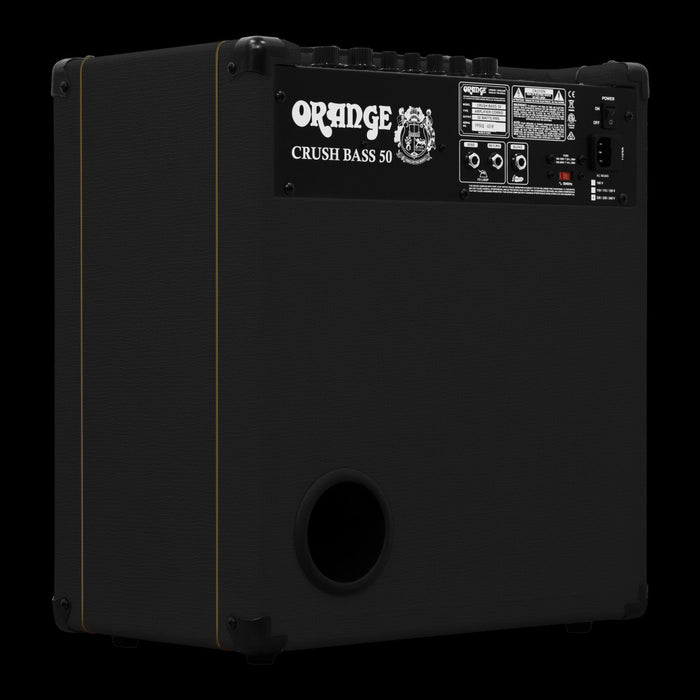 Orange Crush Bass 50 - 1x12" 50W Bass Amp Combo - Black Back Angle