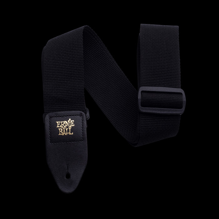 Ernie Ball Guitar Strap 4037 Black Polypro Front