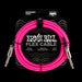 Ernie Ball Flex Instrument Cable Straight/Straight 10ft - Pink - P06413 Front