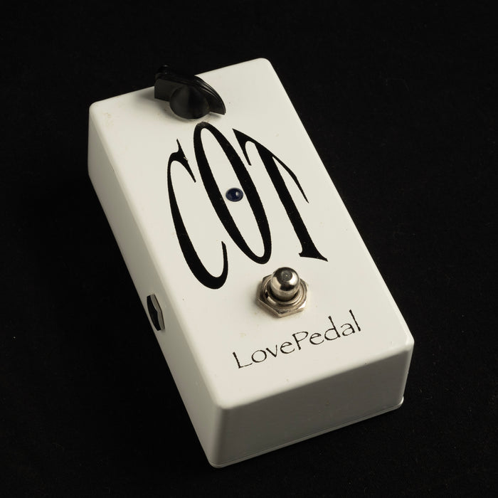 Used Lovepedal Church of Tone COT Overdrive Pedal Angled