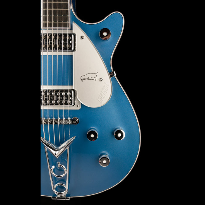 Gretsch Custom Shop Masterbuilt G6134CST Baritone Penguin NOS Lake Placid Blue Right Side