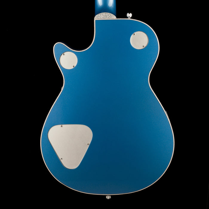 Gretsch Custom Shop Masterbuilt G6134CST Baritone Penguin NOS Lake Placid Blue Back Crop