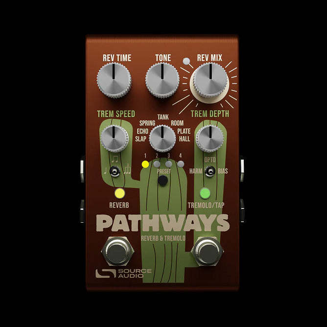 Source Audio Pathways Source Audio Pathways Reverb and Tremolo Pedal — Truetone Music