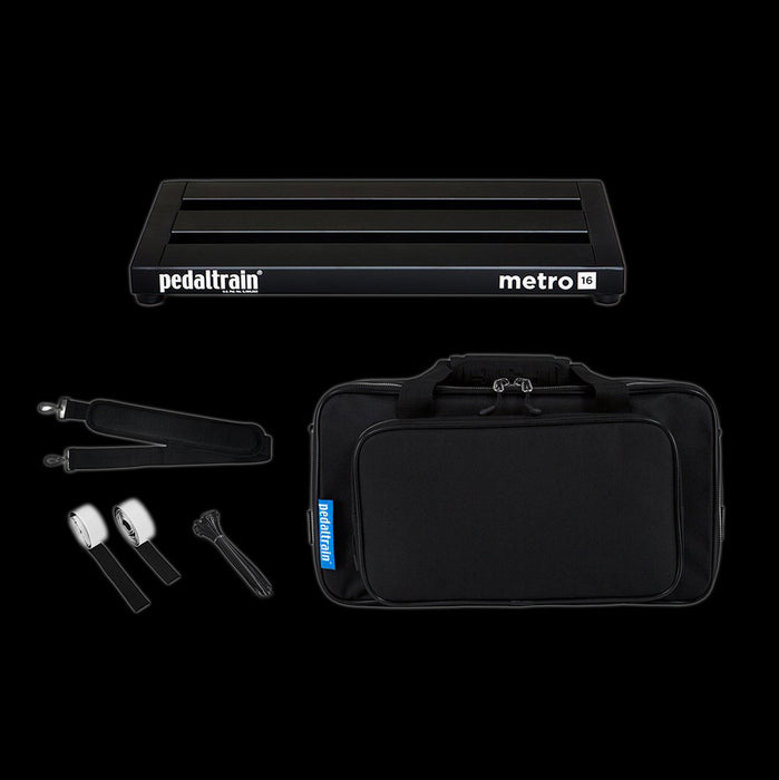 Pedaltrain  PT-M16-SC  Metro 16 16” X 8” Pedalboard with Soft Case