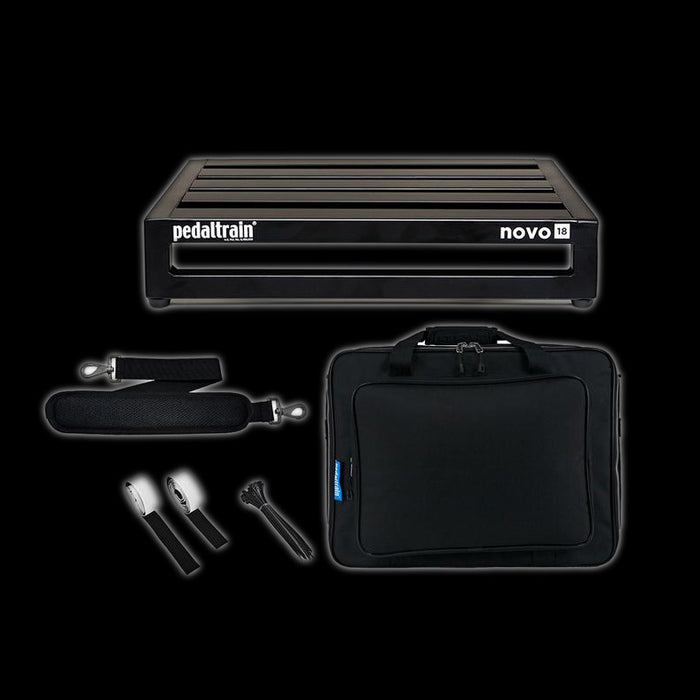 Pedaltrain PT-N18-SC NOVO 18 18” X 14.5” Pedalboard with Soft Case