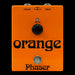 Orange Phaser Guitar Effect Pedal Front