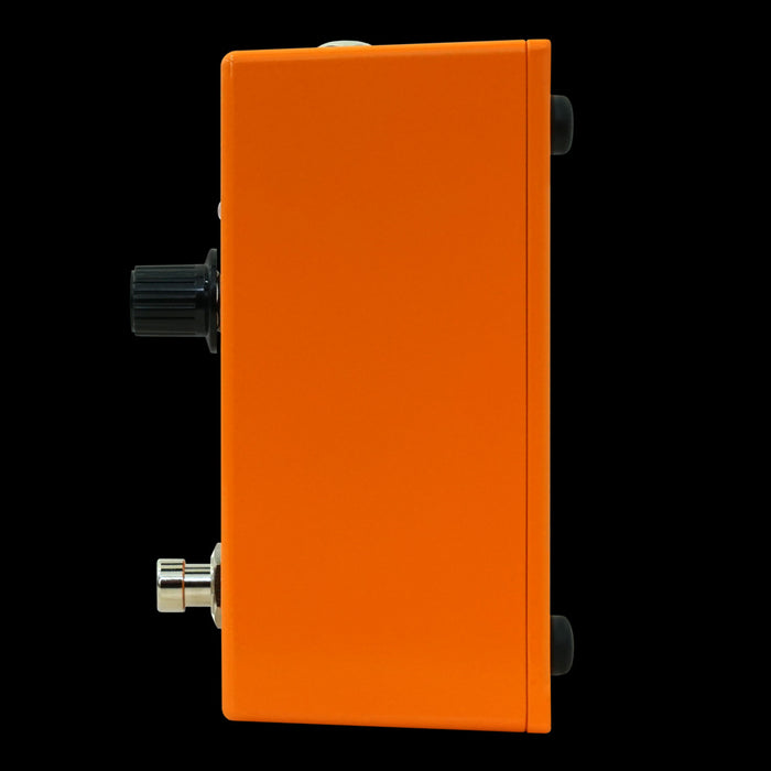 Orange Phaser Guitar Effect Pedal Side