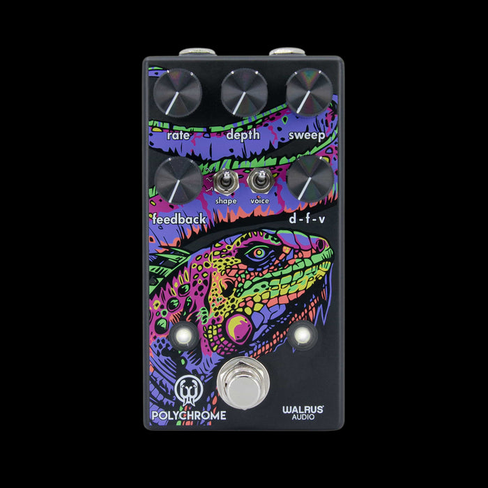 Walrus Audio Polychrome Analog Flanger Guitar Effect Pedal Front