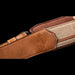 Taylor Vegan Leather Strap Tan with Natural Textile 2.5" Embossed Logo Logo Detail