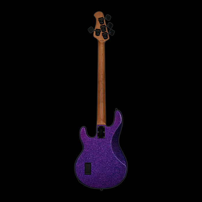 Sterling by Music Man StingRay RAY34 Purple Sparkle Back