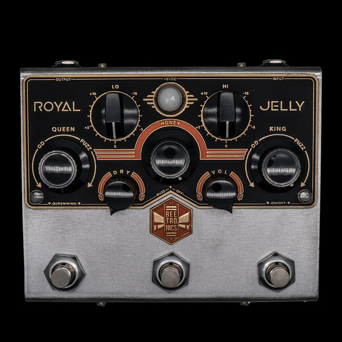 royal jelly pedal BeetronicsFX Royal Jelly Royal Series Overdrive Fuzz Guitar Effect Ped — Truetone Music