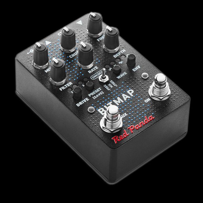 Red Panda Bitmap V2 Guitar Effect Pedal Left