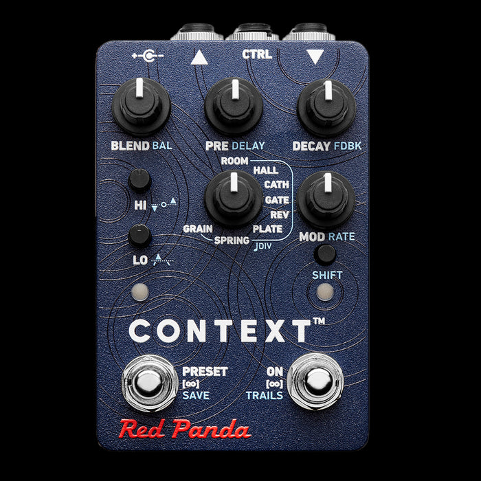 Red Panda Context V2 Reverb Guitar Effect Pedal Front