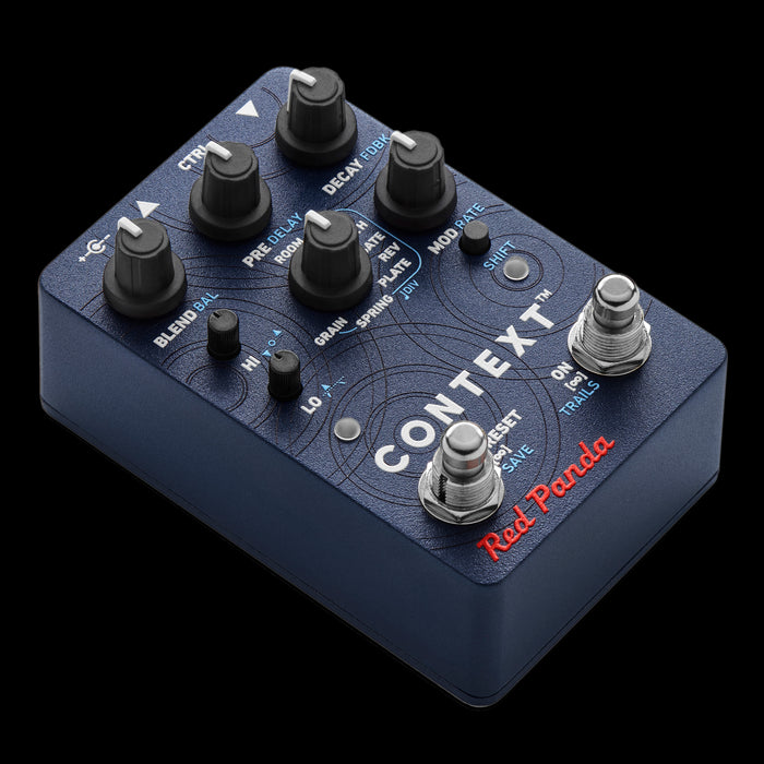 Red Panda Context V2 Reverb Guitar Effect Pedal Left