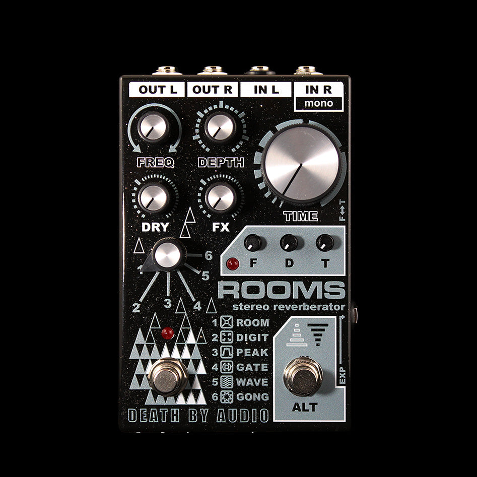 Death By Audio Rooms Stereo Reverb Guitar Effect Pedal — Truetone
