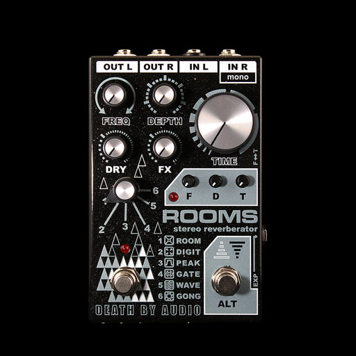 Death By Audio Rooms Stereo Reverb Guitar Effect Pedal