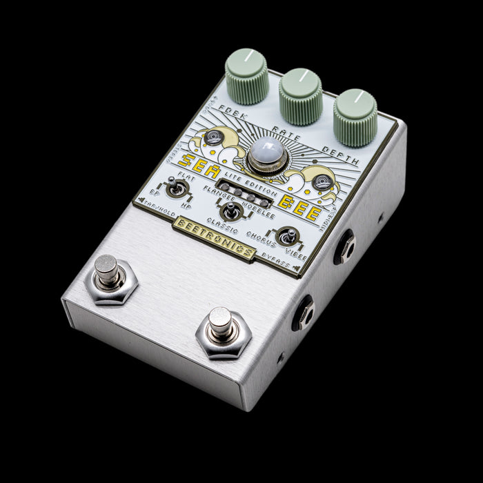 Beetronics FX Seabee Lite Chorus/Vibrato Modulation Pedal - Cream Right Angle