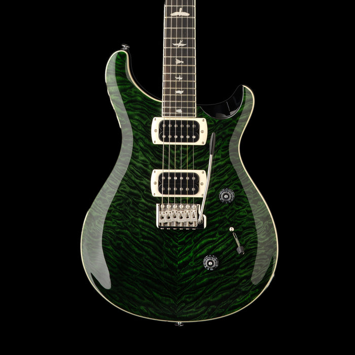 PRS SE Custom 24 Quilt Teal Black Front Crop