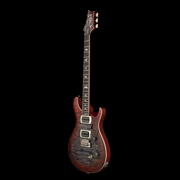 PRS SE Custom 24-08 Quilt Charcoal Cherry Burst 3Quarter