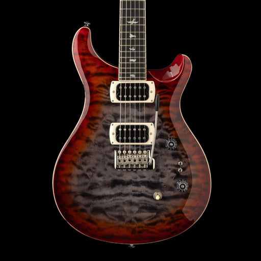 PRS SE Custom 24-08 Quilt Charcoal Cherry Burst Front Crop