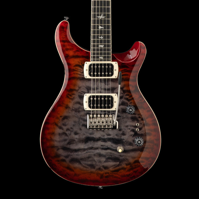 PRS SE Custom 24-08 Quilt Charcoal Cherry Burst Front Crop
