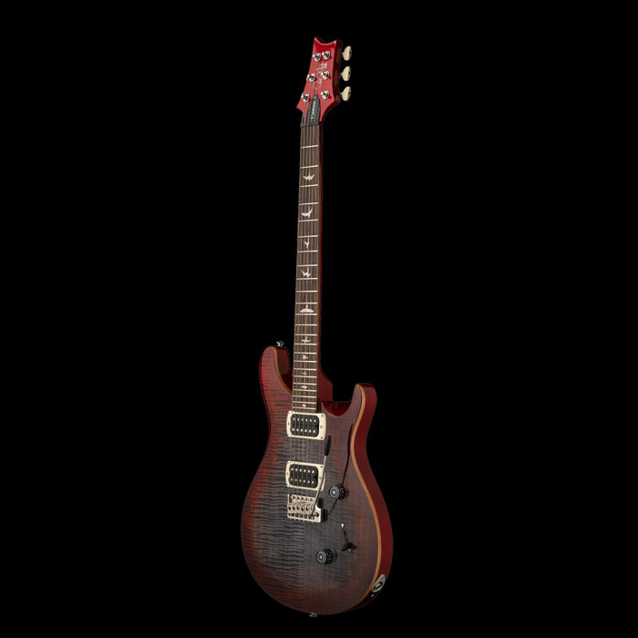 PRS SE Custom 24 Floyd Charcoal Cherry Burst 3Quarter
