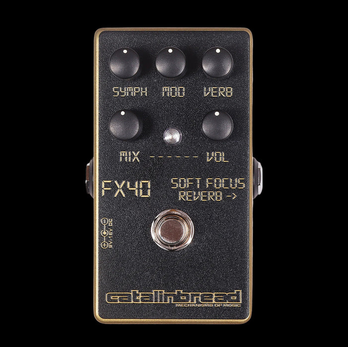 focus pedale Catalinbread Soft Focus Reverb Gold Limited Edition Pedal — Truetone Music