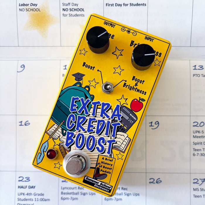 Summer School Electronics Extra Credit Boost Pedal