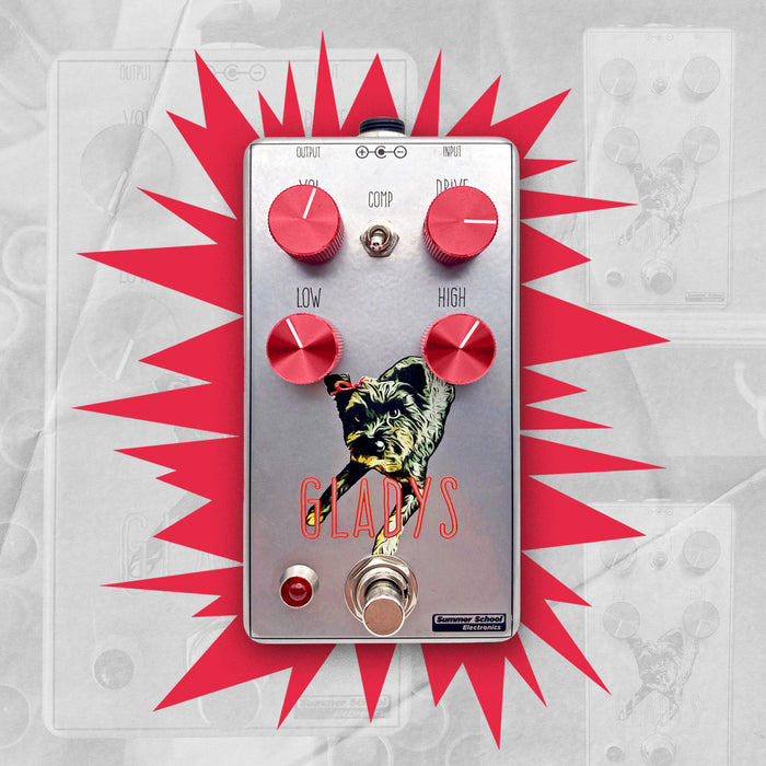 Summer School Electronics Gladys V2 Overdrive Pedal Background