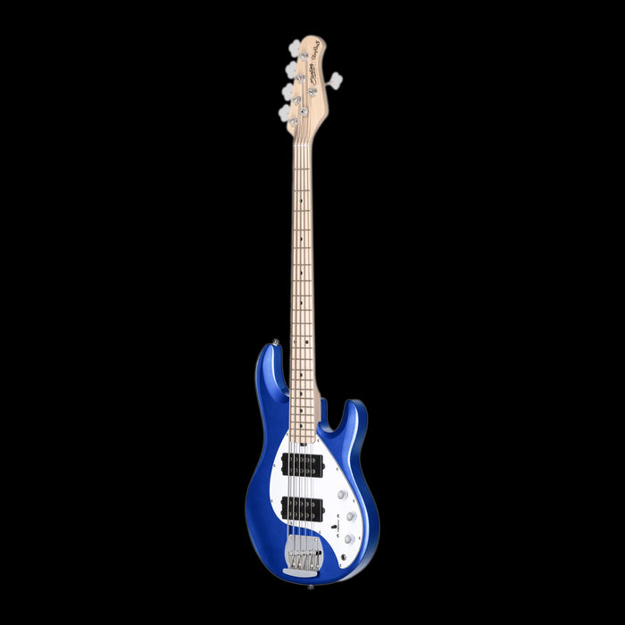 Sterling by Music Man SUB Series StingRay 5 HH Cobra Blue Front Angle Right