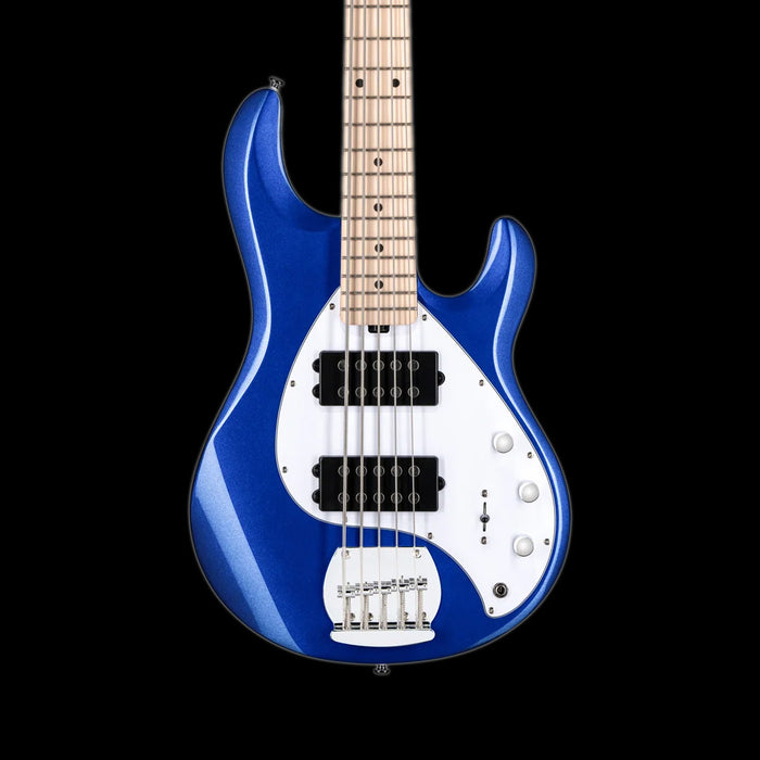 Sterling by Music Man SUB Series StingRay 5 HH Cobra Blue Front Crop