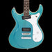 Eastwood Sidejack Baritone Electric Guitar - Metallic Blue Front Crop