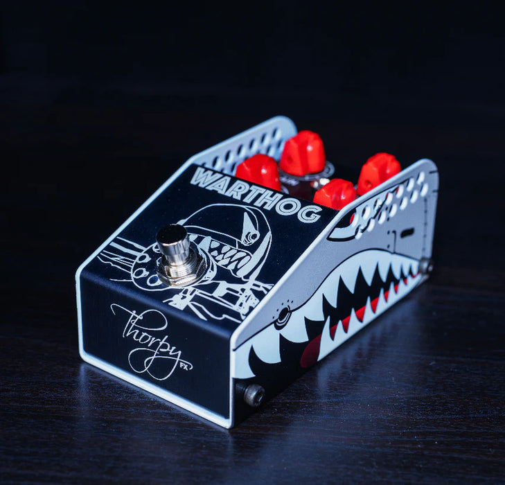 Thorpy FX The Warthog OD/Distortion/Boost/Fuzz Guitar Pedal Front Angle Up