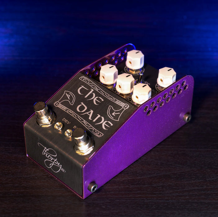 Thorpy FX The Dane Mk II Overdrive Boost Peter "Danish Pete" Honore Signature Pedal Left Angle Side
