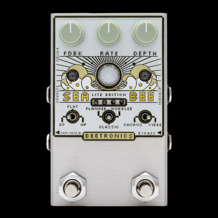 Beetronics FX Seabee Lite Chorus/Vibrato Modulation Peda -  Cream Front