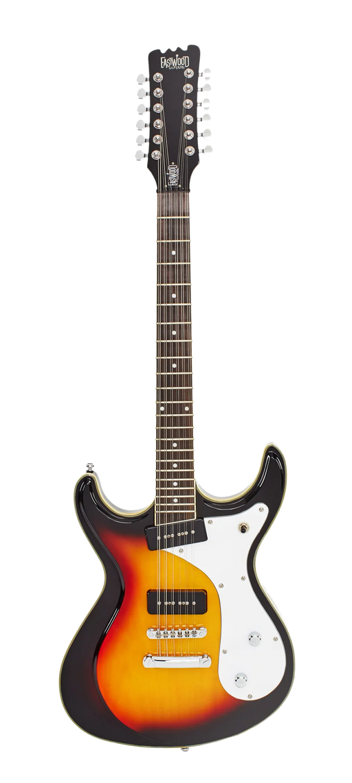 Eastwood Sidejack Standard 12 String Sunburst with Chrome Hardware