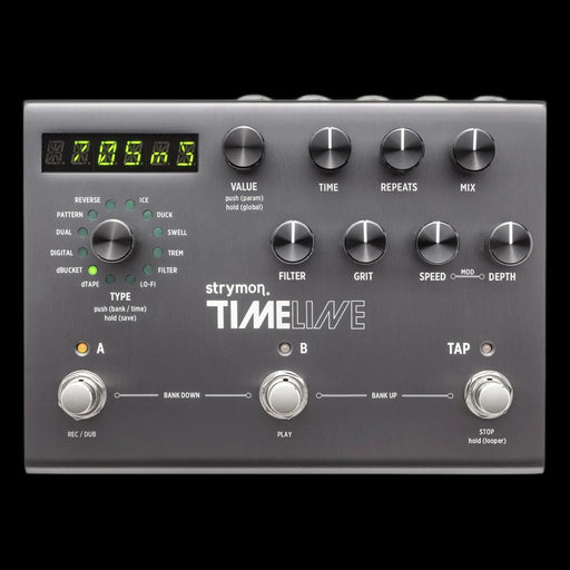 Strymon TimeLine Multidimensional Delay Guitar Effect Pedal Front