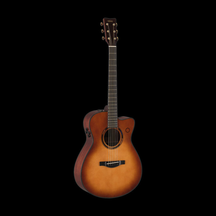 Yamaha TAS3 C TransAcoustic Concert Sand Burst Acoustic Electric Guitar  Front Angle