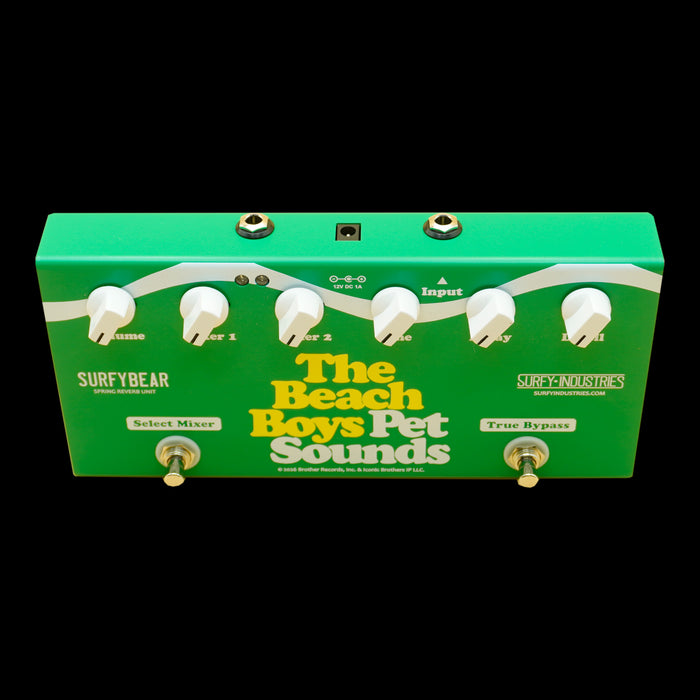 Surfy Industries Limited Edition Beach Boys Pet Sounds 60th Anniversary SurfyBear Compact Spring Reverb Top